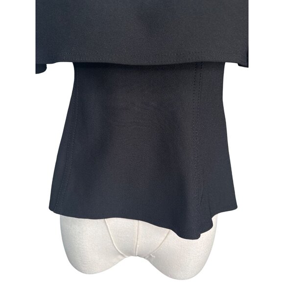 2/$30 ZARA M Black Off-The-Shoulder Ruffle Top Polyester & Elastane - Picture 6 of 10